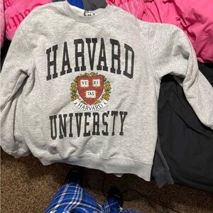 Target Gray Crewneck Sweatshirt with Harvard University Crest